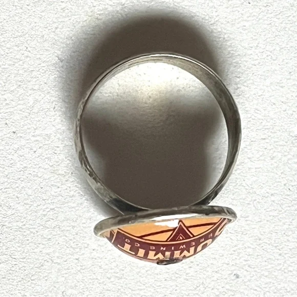 Artist Designed- Silver & Steel Ring and Gold-Toned Ring- one of a kind - Picture 3 of 10